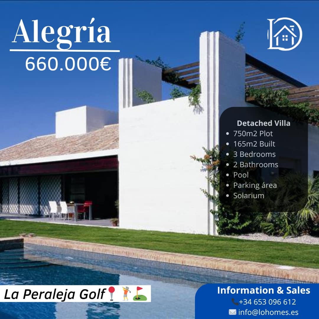 Villa for sale in La Peraleja Golf Resort with pool garage - € 298,000 (Ref: 9500713)
