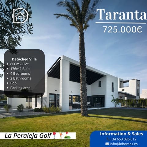 4 sovrum Villa till salu i Avileses, Murcia stad med pool garage - 298 000 € (Ref: 9953724)