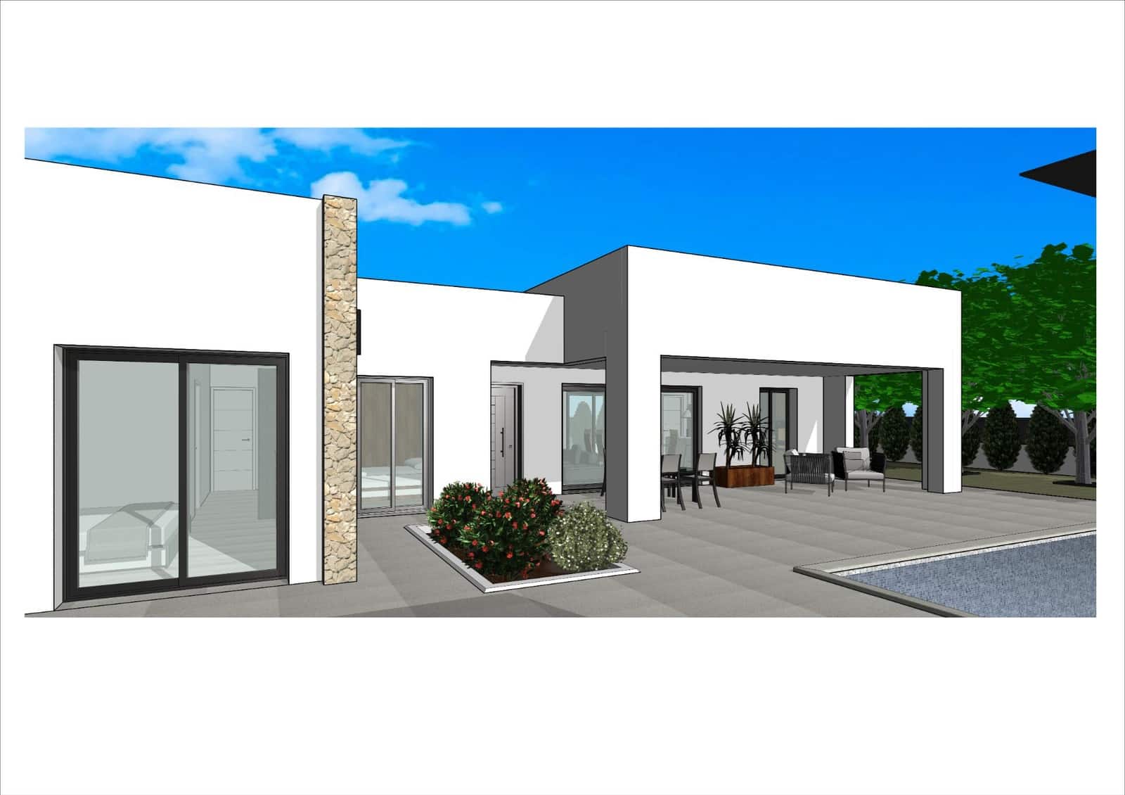 2 bedroom Villa for sale in Aspe with pool garage - € 235,500 (Ref: 9129310)