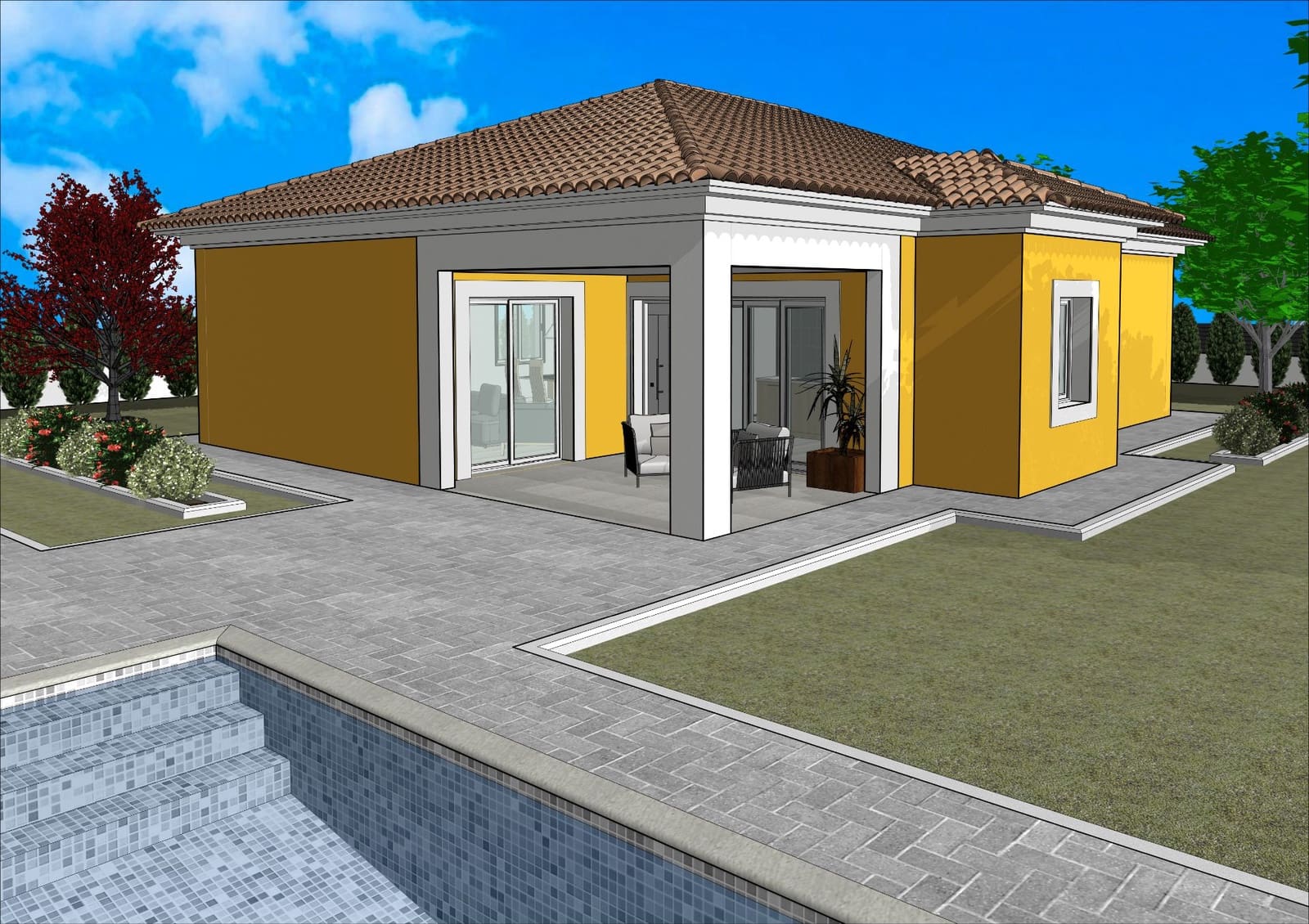 2 bedroom Villa for sale in Aspe with pool garage - € 235,500 (Ref: 9129310)