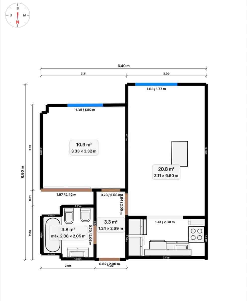 1 sovrum Lägenhet till salu i Almeria stad med pool - 219 900 € (Ref: 10021042)