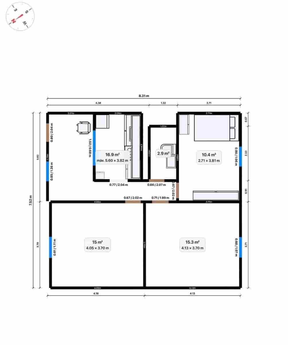 3 quarto Apartamento para venda em Almeria cidade - 64 500 € (Ref: 10133431)