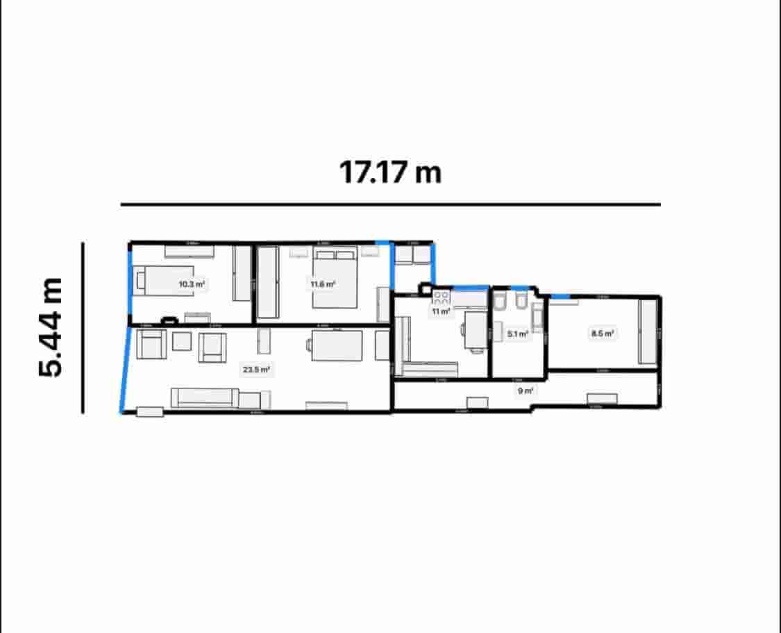 3 soveværelse Lejlighed til salg i Almeria by - € 149.000 (Ref: 9396190)