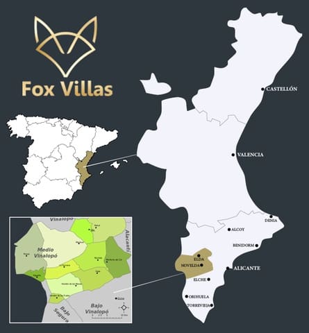 4 soverom Villa til salgs i Aspe med svømmebasseng - € 465 000 (Ref: 9106970)