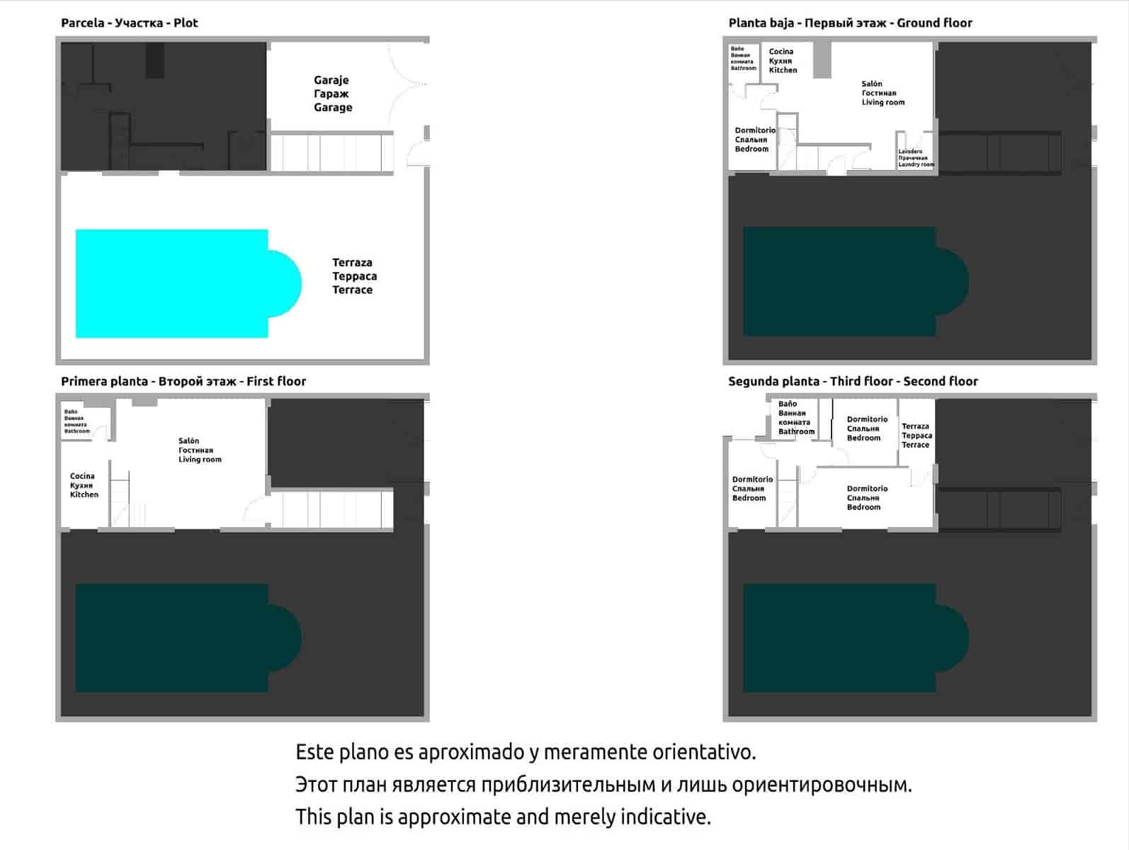 4 soverom Rekkehus til salgs i Punta Prima med svømmebasseng garasje - € 545 000 (Ref: 8806119)
