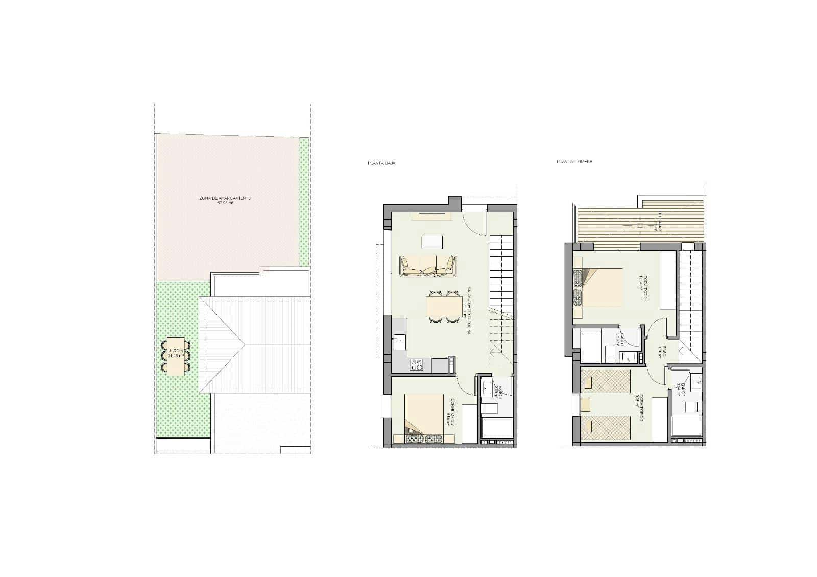 3 chambre Villa/Maison Mitoyenne à vendre à Gran Alacant avec piscine garage - 312 000 € (Ref: 8841163)