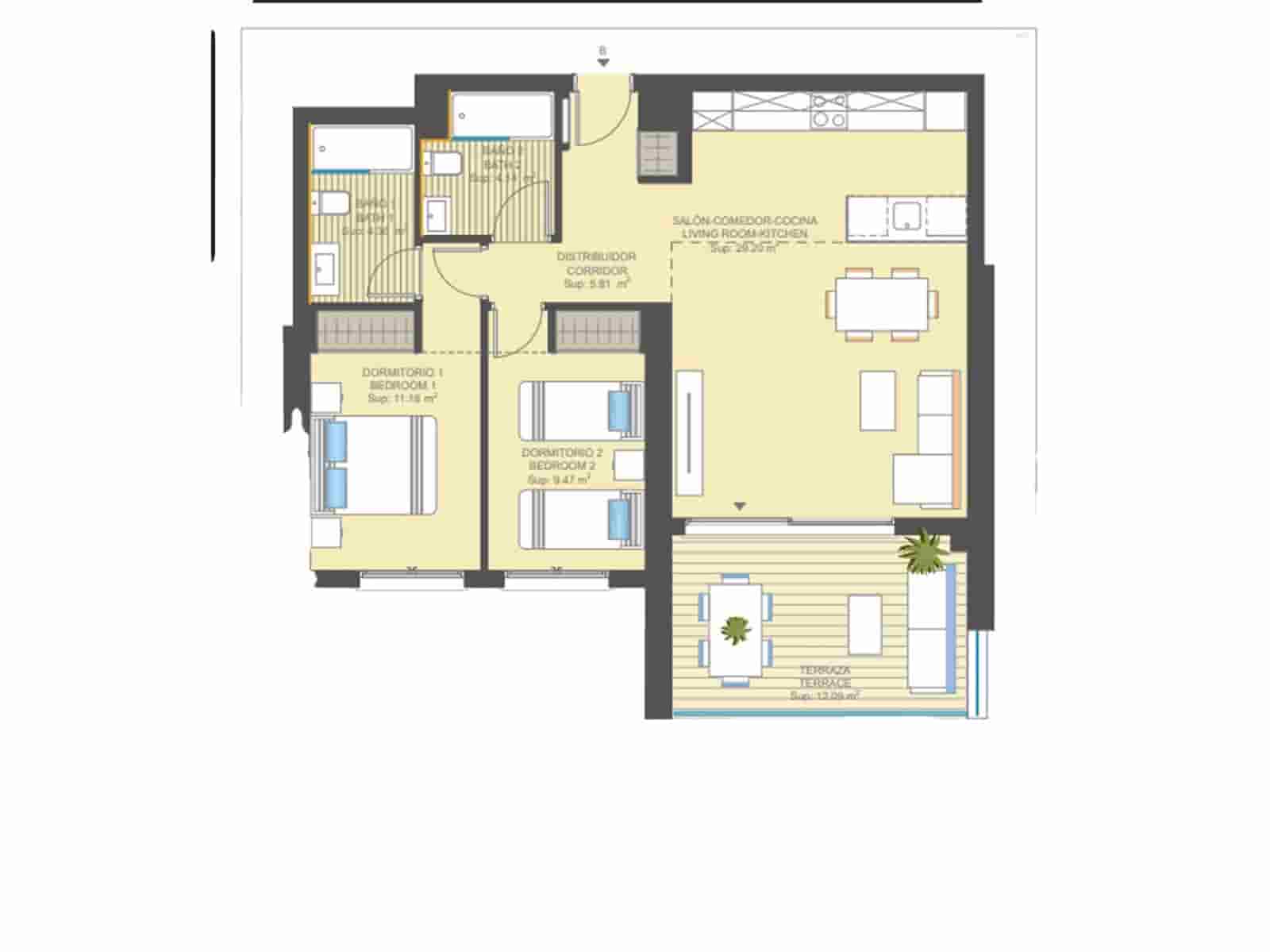 2 bedroom Apartment for sale in Campoamor with pool garage - € 266,000 (Ref: 8869723)
