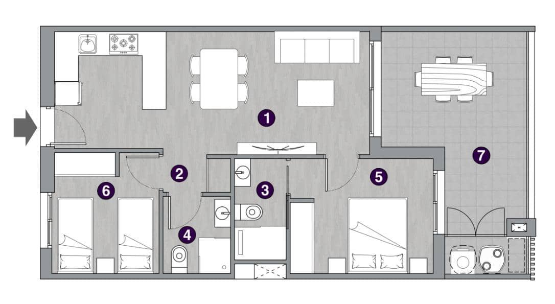 2 Zimmer Apartment zu verkaufen in Torrevieja mit Pool - 285.000 € (Ref: 9217291)