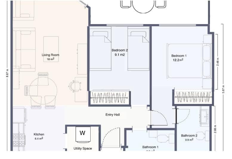 2 slaapkamer Appartement te koop in La Veleta met zwembad - € 250.000 (Ref: 9527647)
