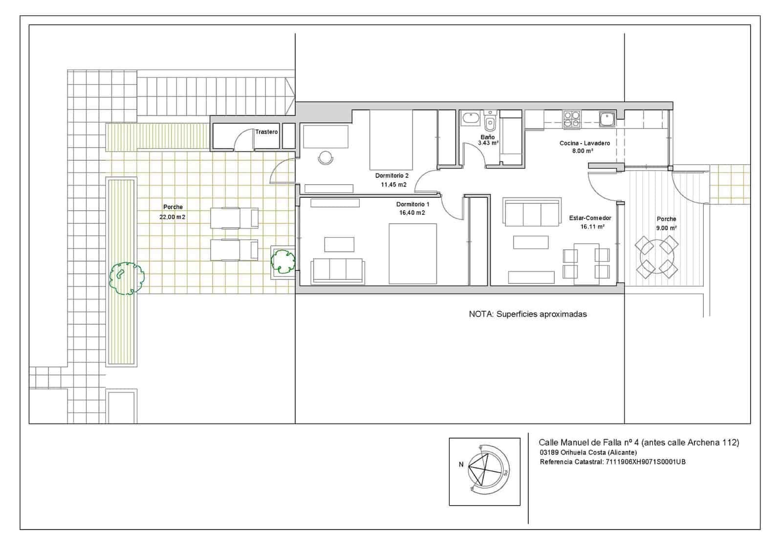 Bungalow de 2 habitaciones en Villamartin en venta - 225.000 € (Ref: 9714472)