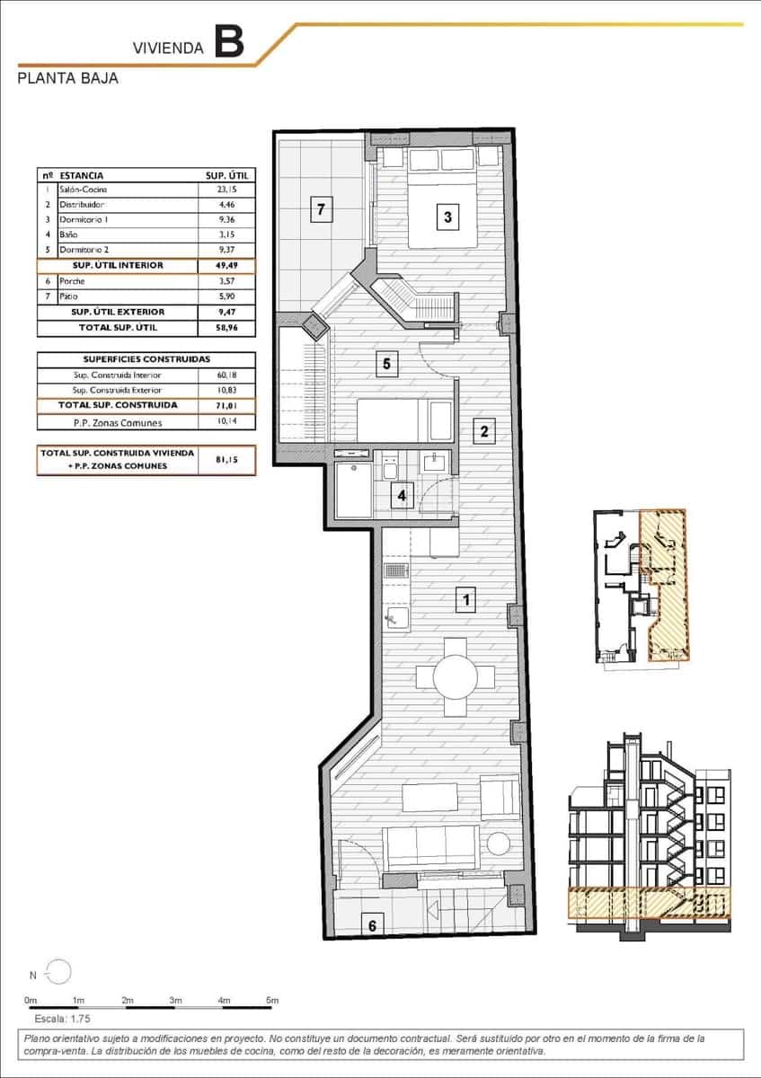 2 chambre Appartement à vendre à Guardamar del Segura avec piscine - 215 000 € (Ref: 10134975)