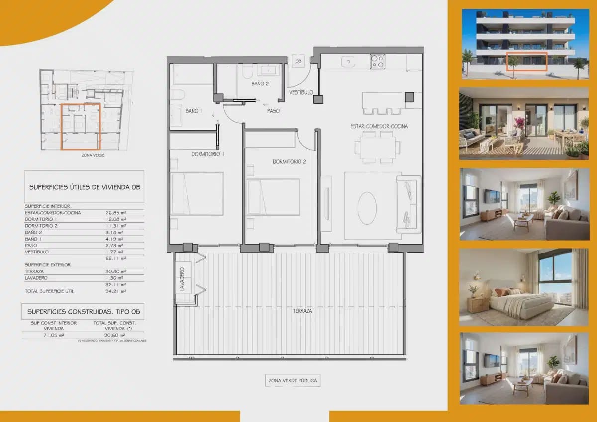 2 camera da letto Appartamento in vendita in Benijofar con piscina garage - 284.900 € (Rif: 10015047)