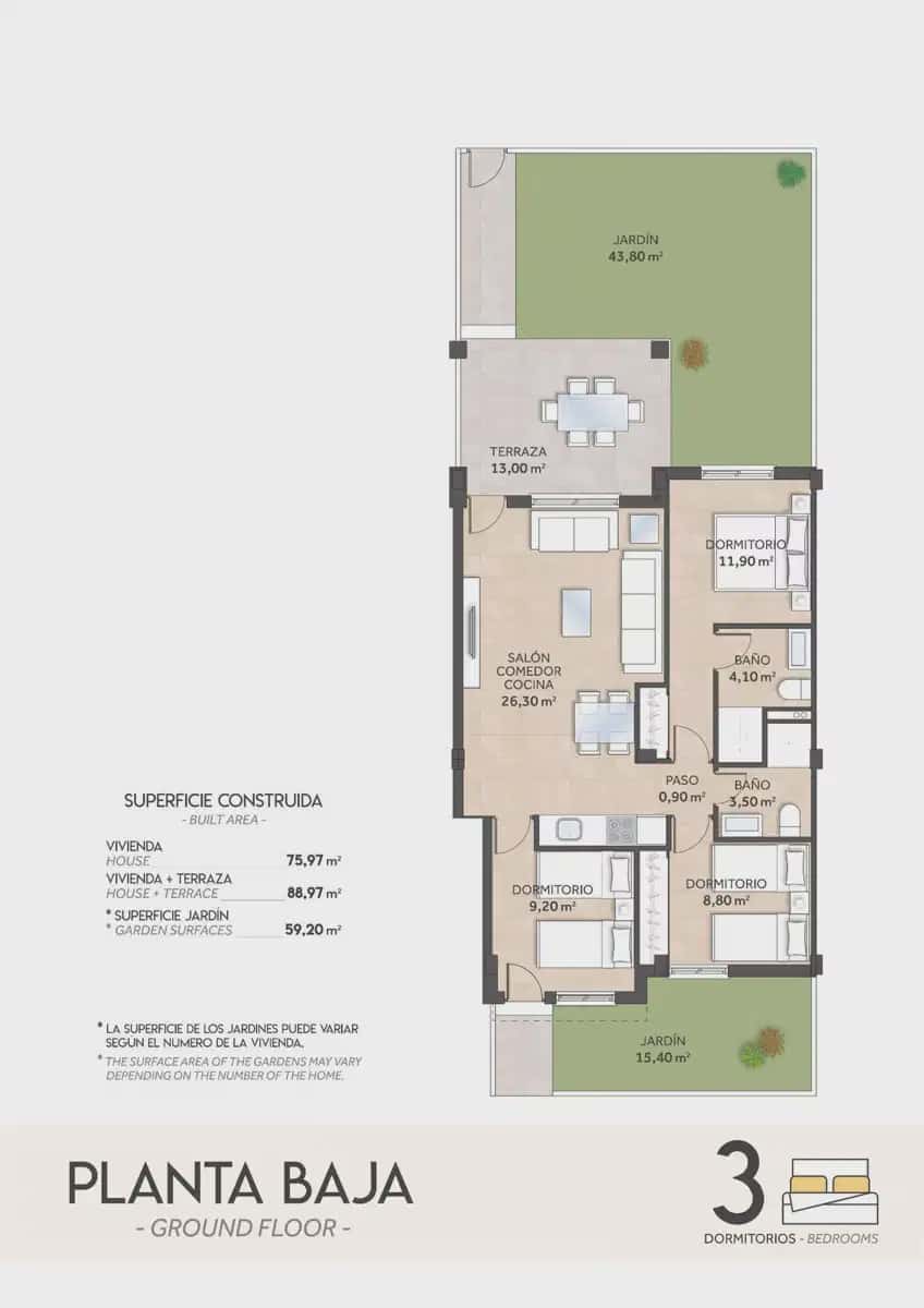 3 soverom Bungalow til salgs i San Miguel de Salinas med svømmebasseng - € 252 620 (Ref: 10033438)