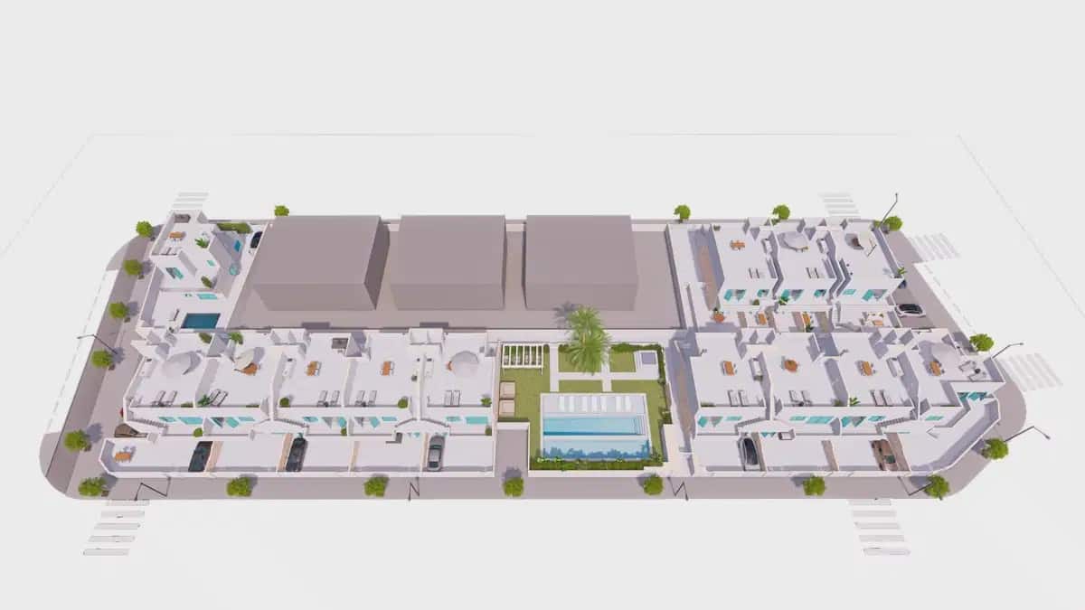 3 soveværelse Bungalow til salg i Pilar de la Horadada med swimmingpool - € 355.000 (Ref: 10043422)