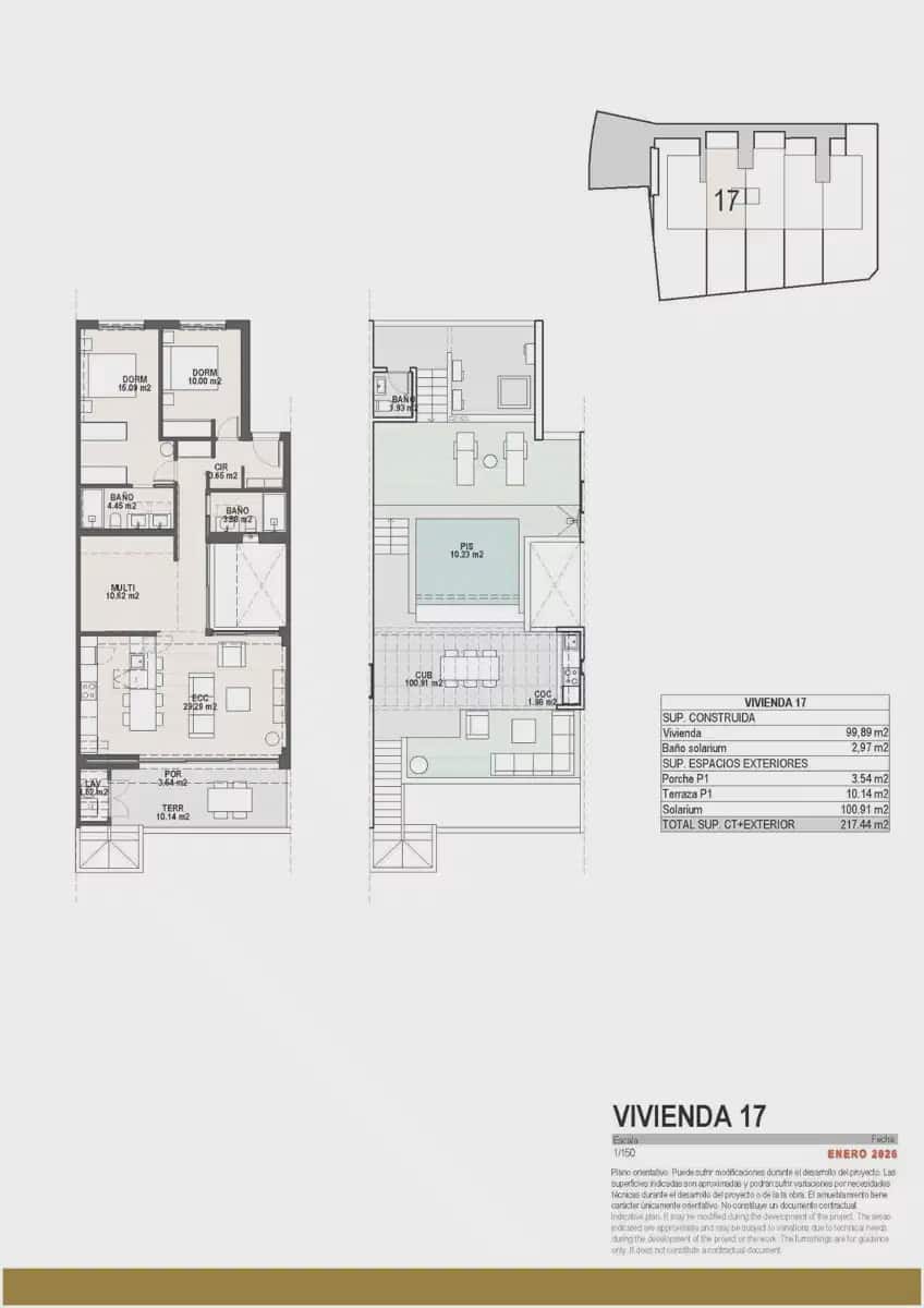 3 sovrum Bungalow till salu i Pilar de la Horadada med pool garage - 439 000 € (Ref: 10046746)