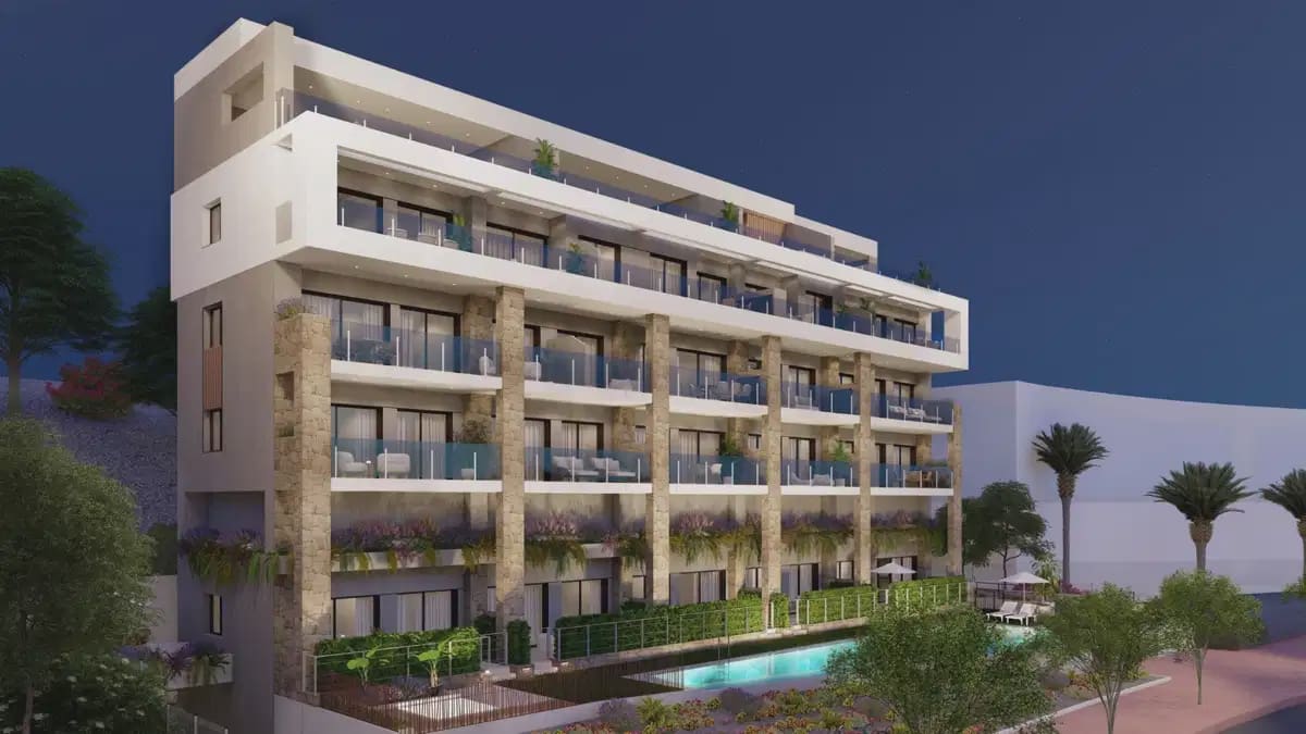 1 makuuhuone Huoneisto myytävänä paikassa La Villajoyosa / Vila Joiosa mukana uima-altaan 
autotalli - 495 000 € (Ref: 10049733)