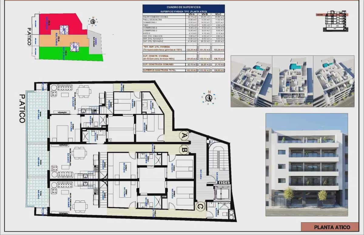 3 sovrum Takvåning till salu i Torrevieja med pool garage - 469 000 € (Ref: 10049740)