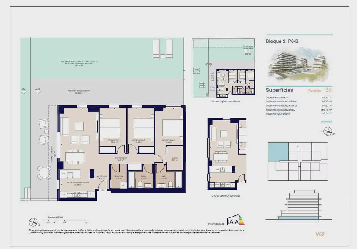 3 slaapkamer Appartement te koop in La Villajoyosa / Vila Joiosa met zwembad garage - € 480.000 (Ref: 10049757)