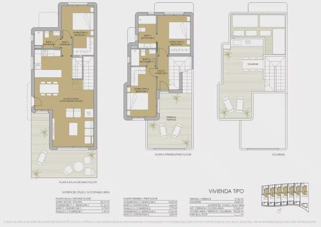 3 chambre Villa/Maison à vendre à Pinar de Campoverde, Pilar de la Horadada avec piscine - 499 000 € (Ref: 10049758)