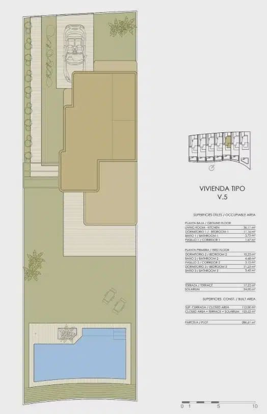 3 soverom Villa til salgs i Pilar de la Horadada med svømmebasseng - € 499 000 (Ref: 10049758)