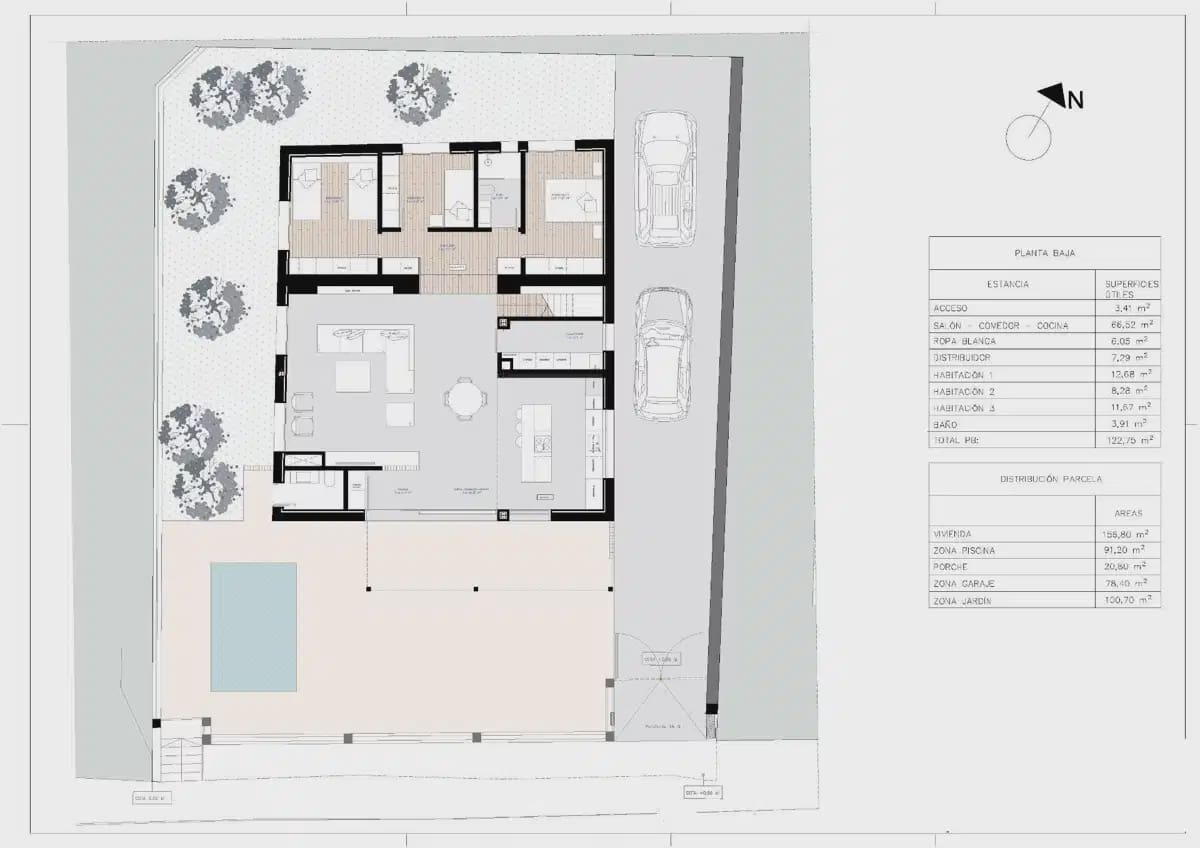 3 sovrum Villa till salu i Monforte del Cid med pool garage - 529 900 € (Ref: 10050594)