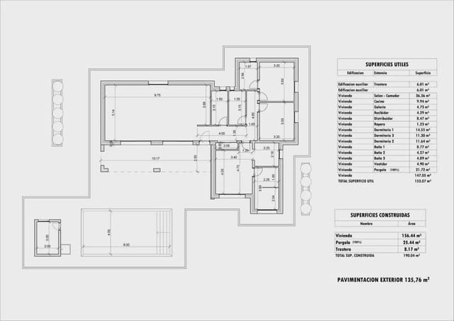 3 soveværelse Villa til salg i Aspe med swimmingpool garage - € 500.000 (Ref: 10050606)