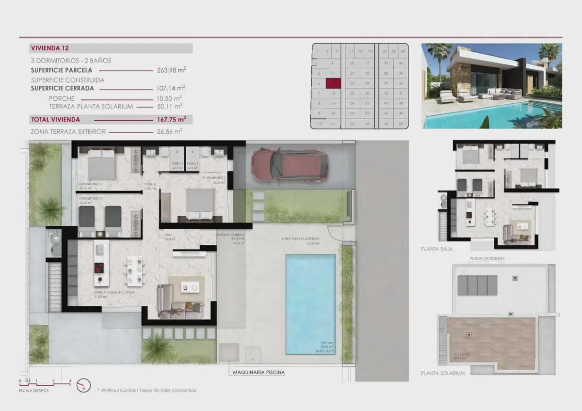 3 quarto Moradia para venda em Ciudad Quesada com piscina garagem - 532 000 € (Ref: 10050607)