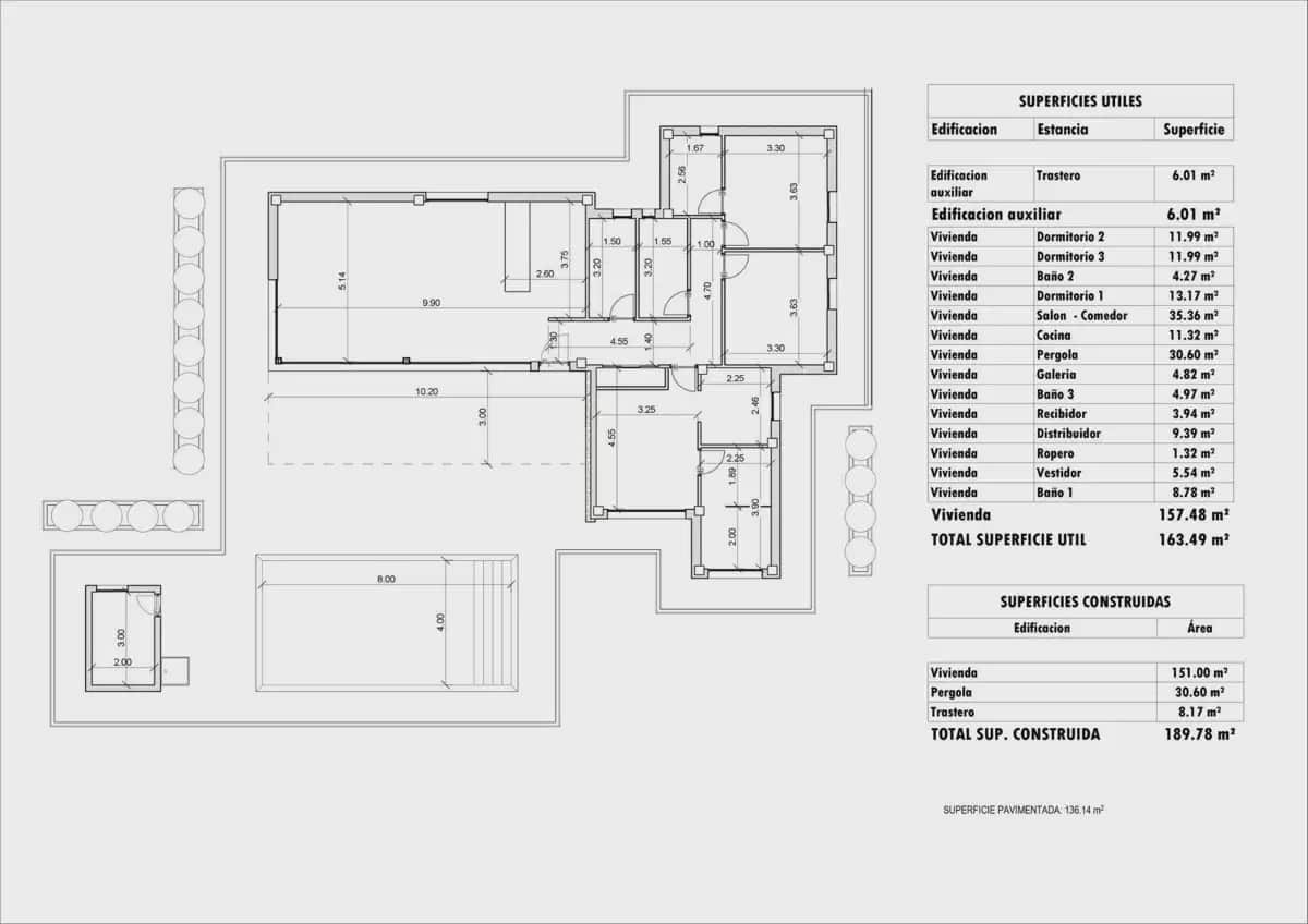 3 Zimmer Villa zu verkaufen in Aspe mit Pool Garage - 508.000 € (Ref: 10050609)
