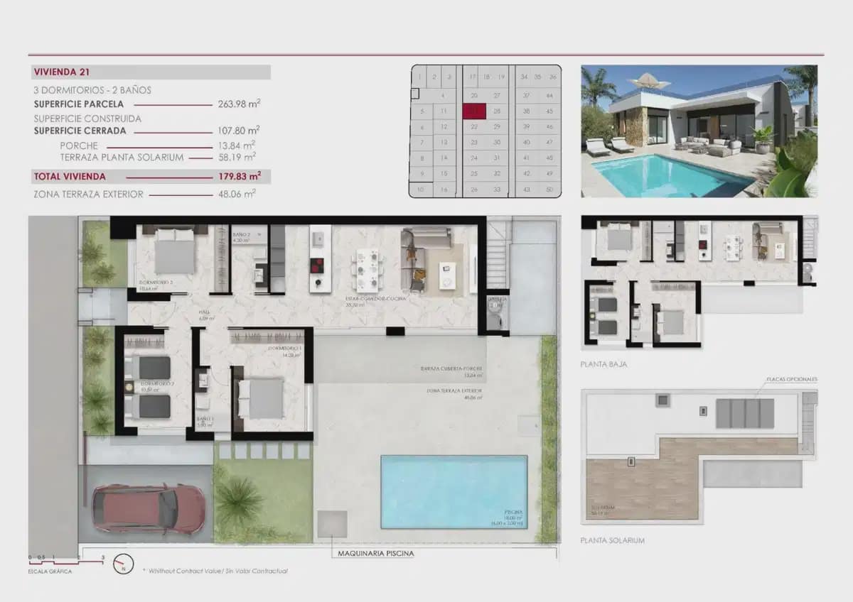 3 bedroom Villa for sale in Ciudad Quesada with pool garage - € 514,000 (Ref: 10050611)