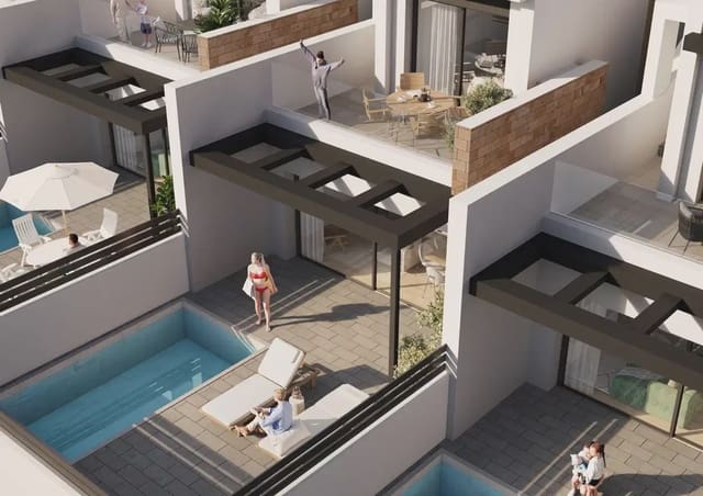 3 makuuhuone Huvila myytävänä paikassa Parque Acuático - Sector 25, Torrevieja mukana uima-altaan 
autotalli - 499 900 € (Ref: 10050616)