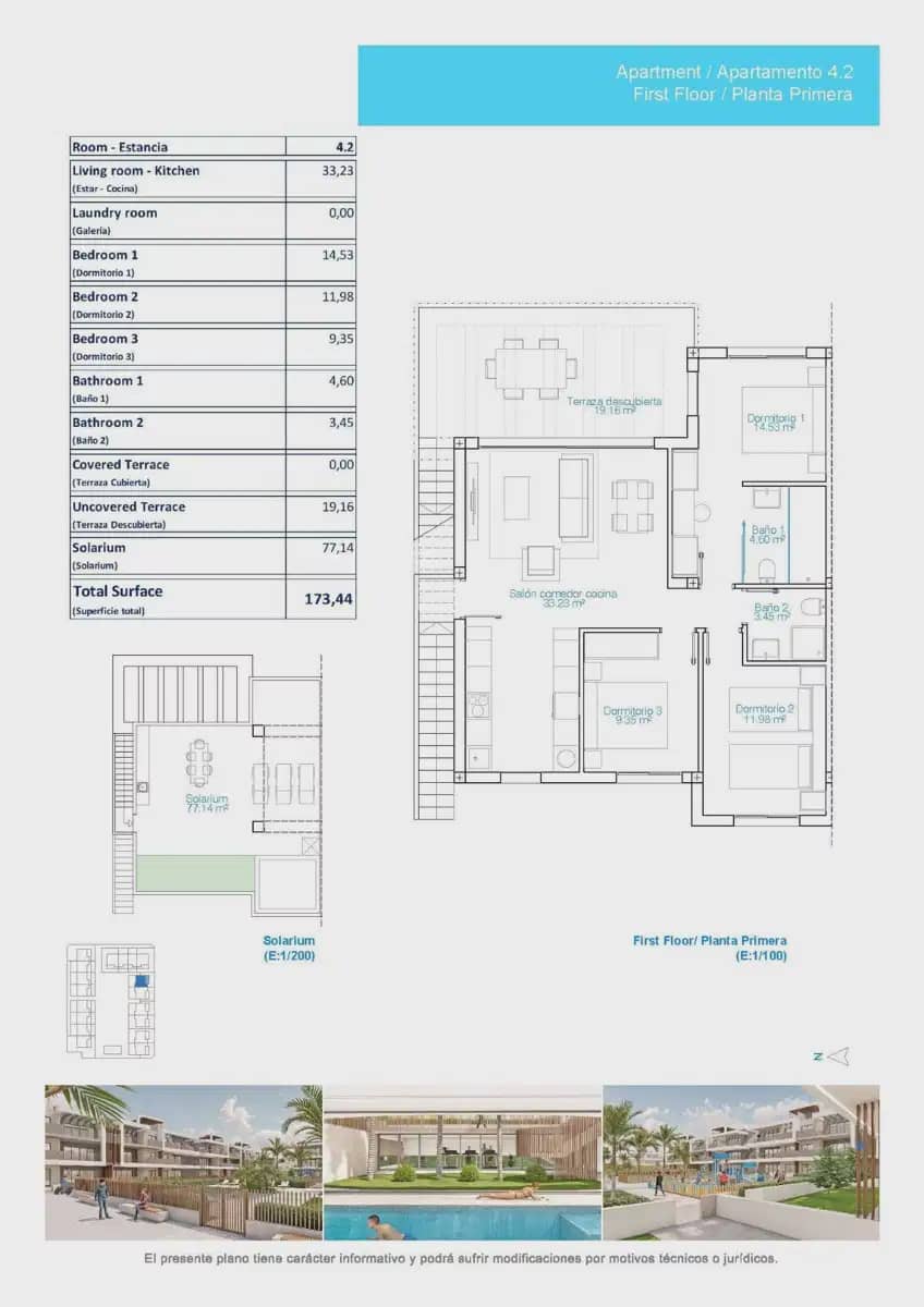 3 bedroom Penthouse for sale in Pilar de la Horadada with pool garage - € 569,900 (Ref: 10050630)