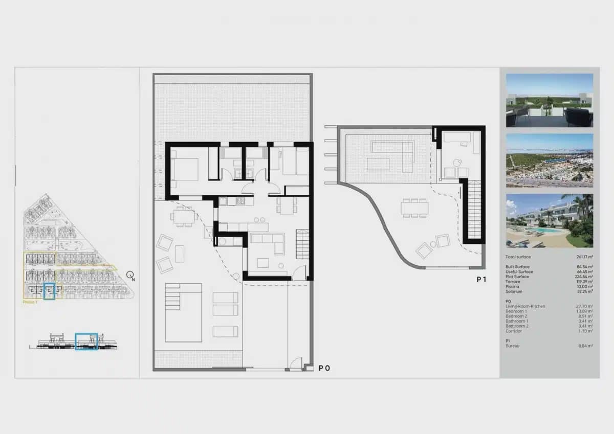 3 quarto Moradia Geminada para venda em Torrevieja com piscina garagem - 539 000 € (Ref: 10050633)