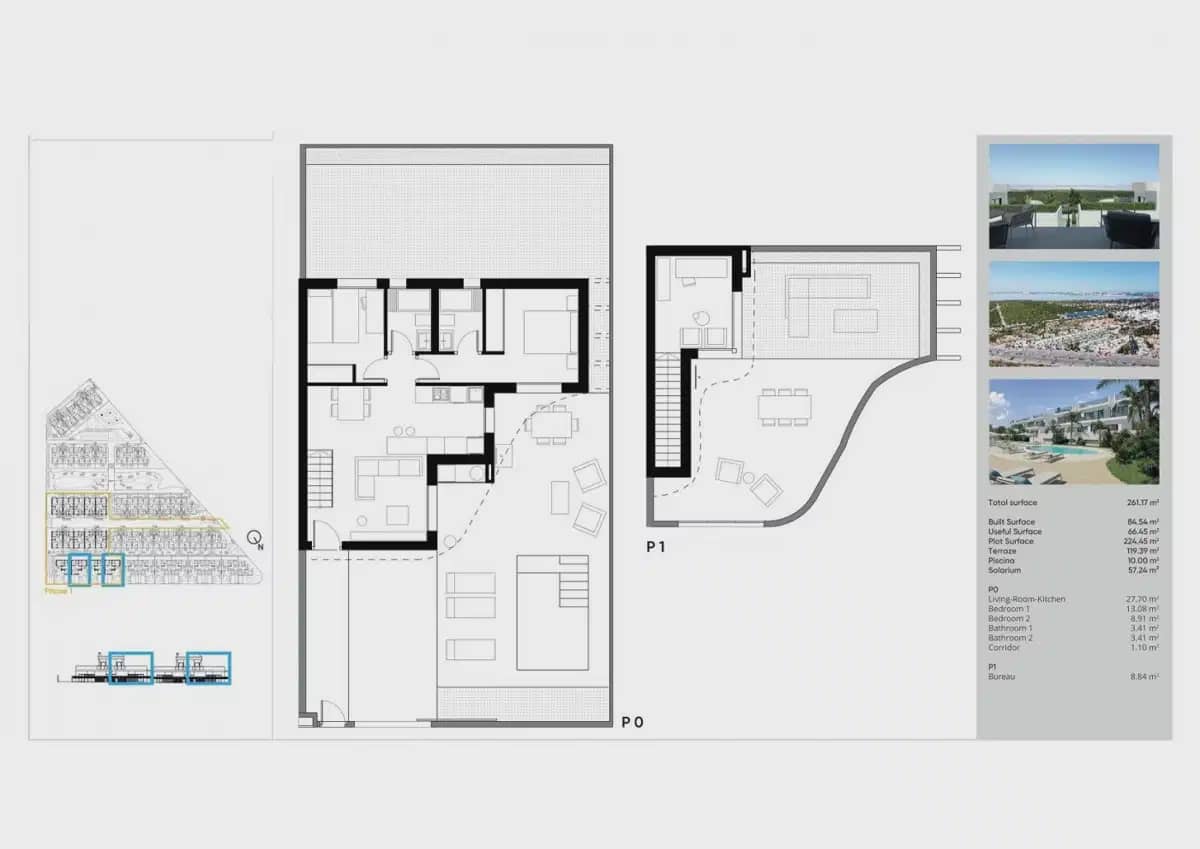 3 quarto Moradia Geminada para venda em Torrevieja com piscina garagem - 539 000 € (Ref: 10050633)