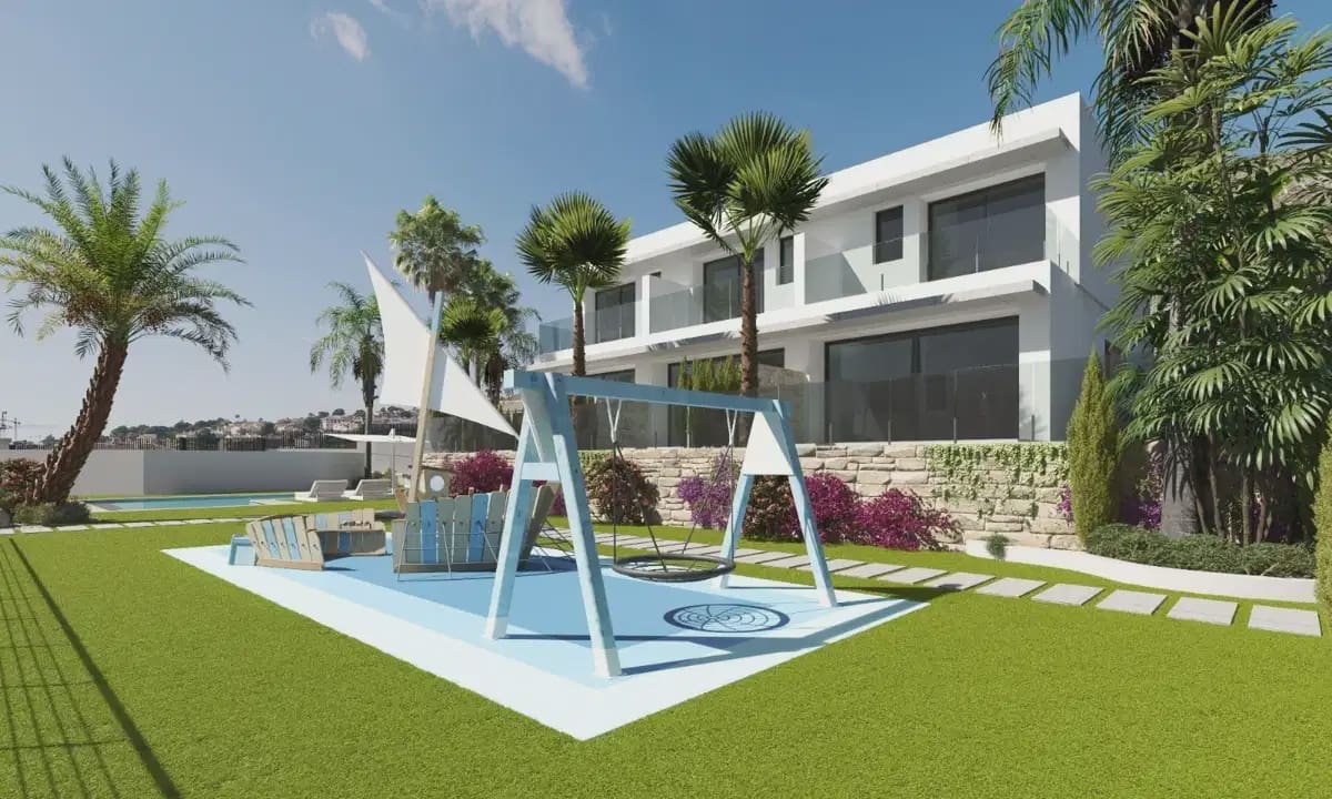 3 chambre Villa/Maison Semi-Mitoyenne à vendre à Finestrat avec piscine garage - 565 000 € (Ref: 10050635)