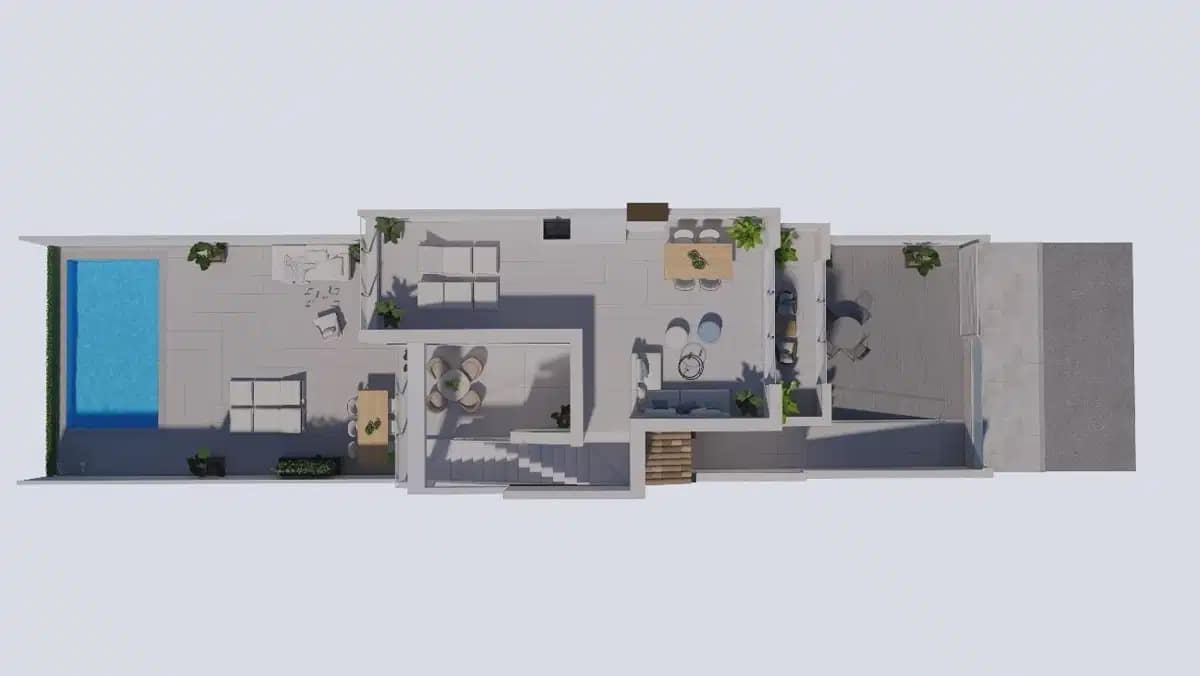 3 Zimmer Haus zu verkaufen in Los Alcazares mit Pool Garage - 425.000 € (Ref: 10057214)