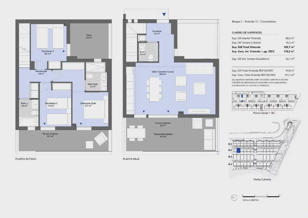 3 soverom Hus til salgs i Manilva med svømmebasseng garasje - € 420 000 (Ref: 10057215)