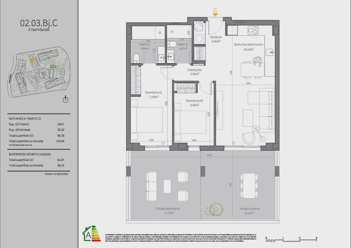 Apartamento de 2 habitaciones en Mijas en venta con piscina garaje - 413.000 € (Ref: 10057223)