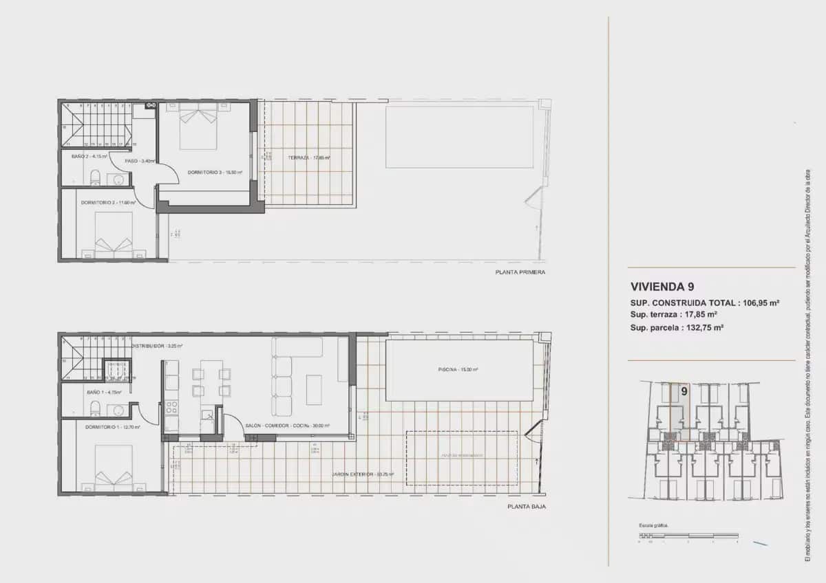 3 soveværelse Semi-Rækkehus til salg i Santiago de la Ribera med swimmingpool garage - € 409.900 (Ref: 10057236)