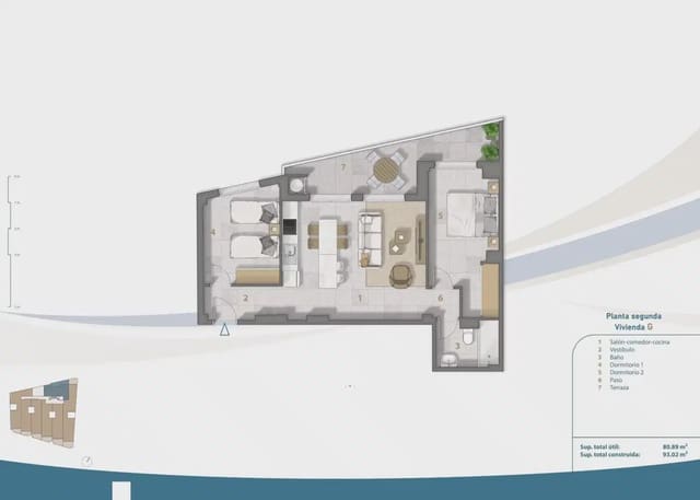 2 camera da letto Attico in vendita in Los Cuarteros, San Pedro del Pinatar con piscina garage - 425.000 € (Rif: 10057239)