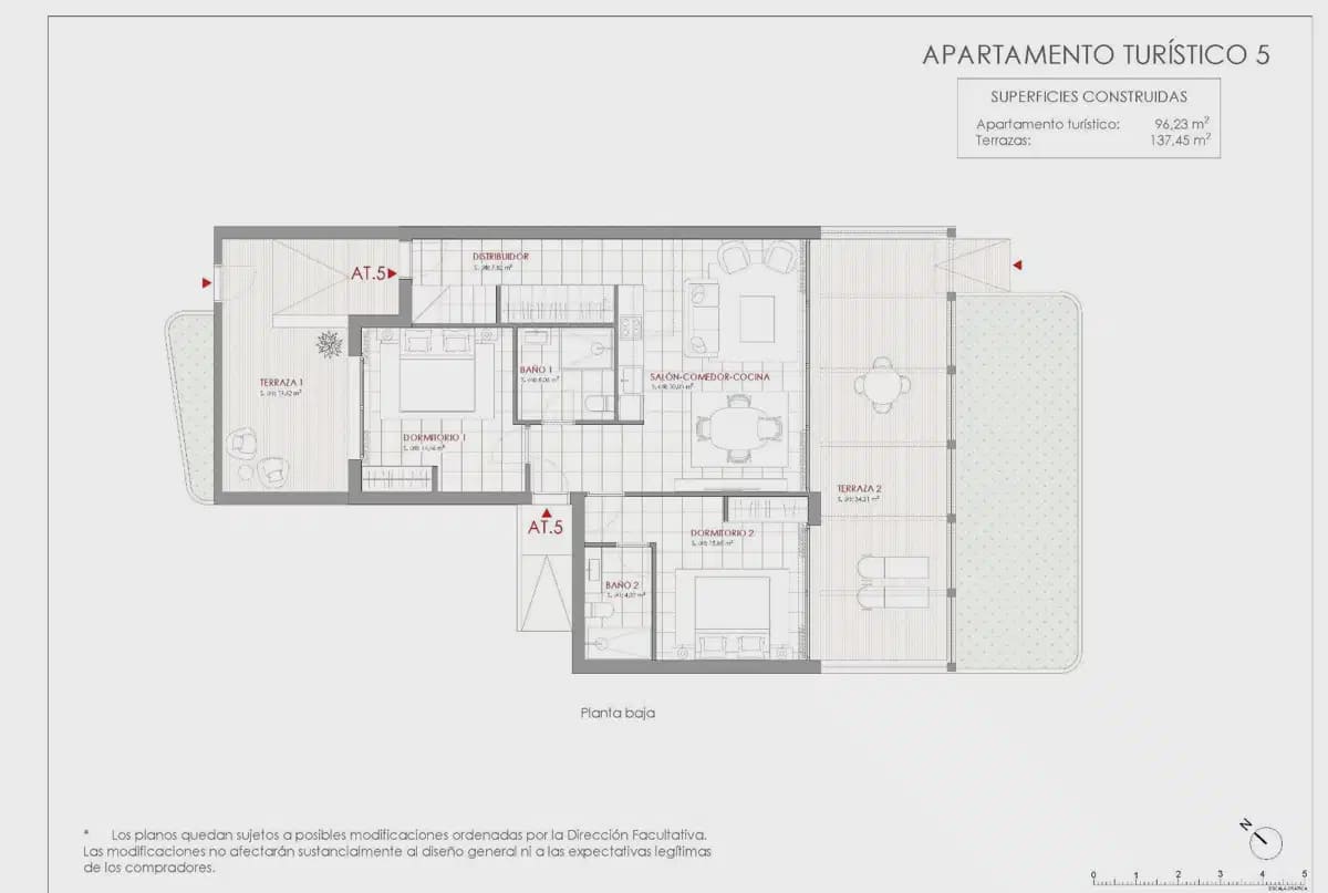 2 chambre Villa/Maison Semi-Mitoyenne à vendre à La Manga Club avec piscine garage - 400 000 € (Ref: 10057248)