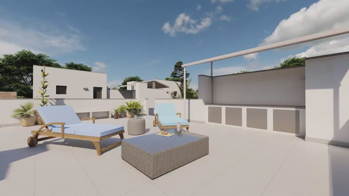 3 sypialnia Dom blizniak na sprzedaż w Roldan z basenem garażem - 392 500 € (Ref: 10057250)