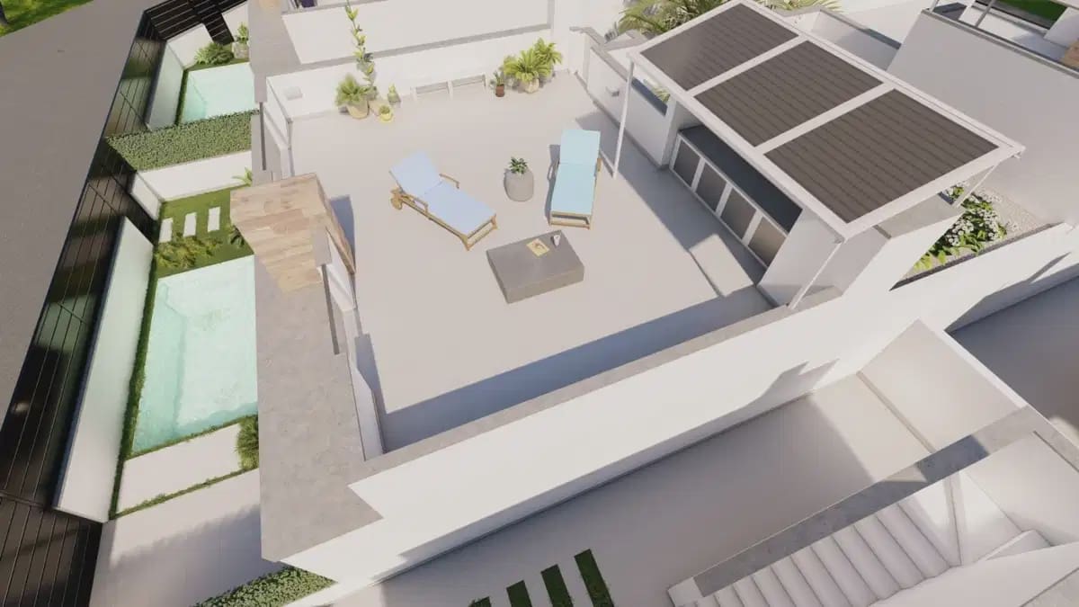 3 sypialnia Dom blizniak na sprzedaż w Roldan z basenem garażem - 392 500 € (Ref: 10057250)