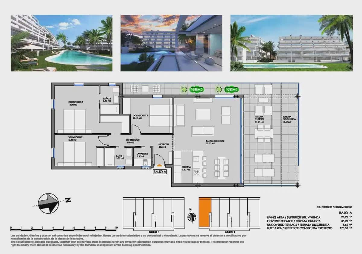 3 Zimmer Apartment zu verkaufen in Mar de Cristal mit Garage - 436.000 € (Ref: 10062398)