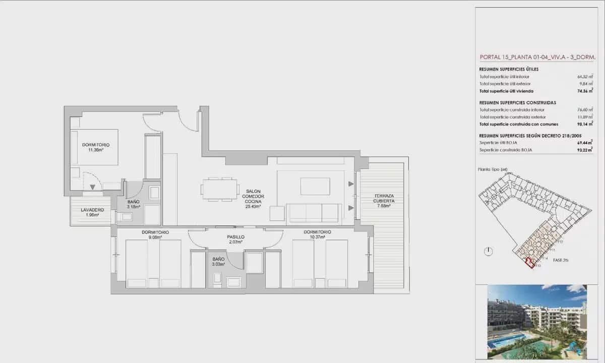 3 slaapkamer Appartement te koop in Mijas met zwembad garage - € 458.000 (Ref: 10062405)