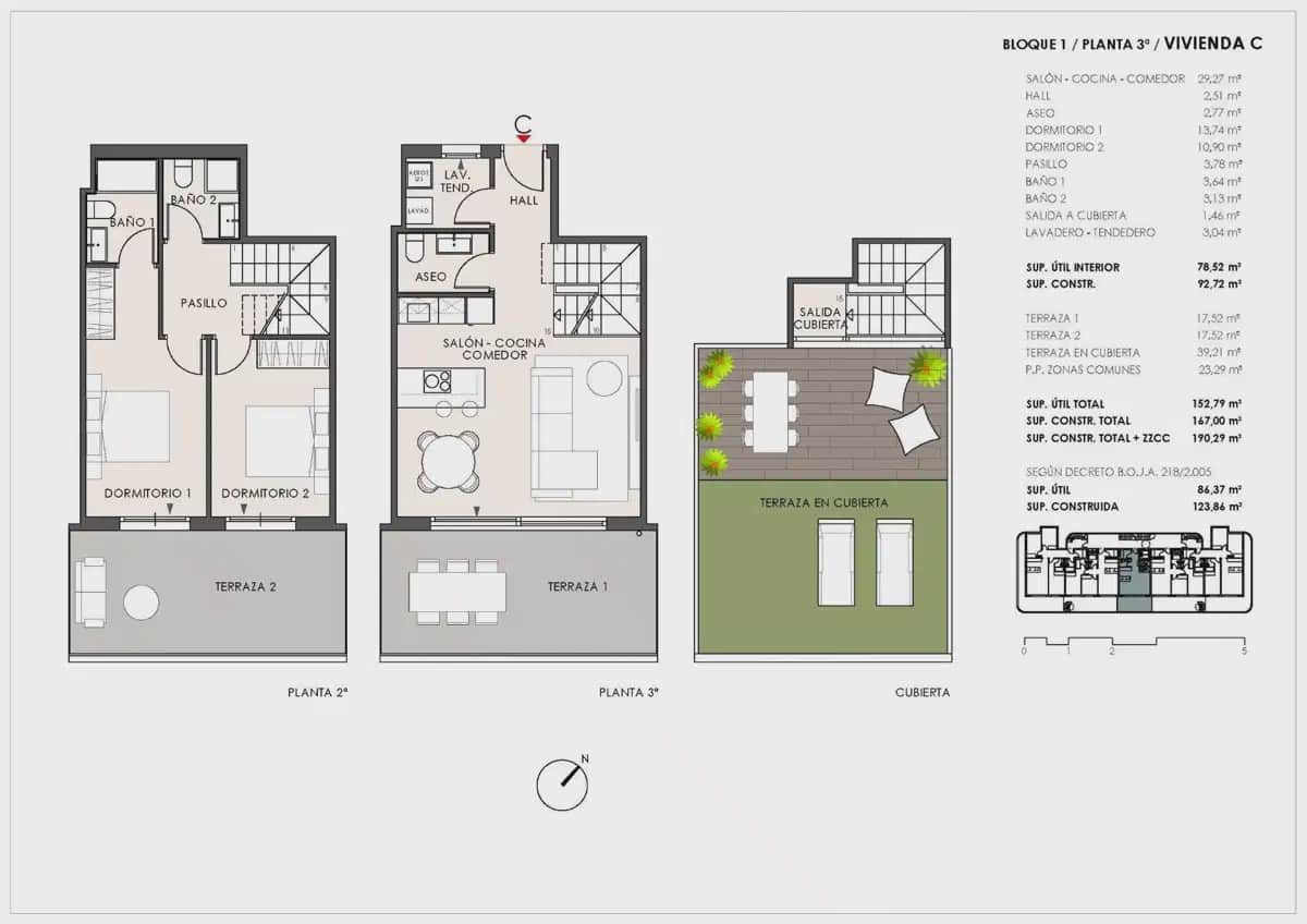 Ático de 2 habitaciones en Fuengirola en venta con piscina - 432.000 € (Ref: 10062406)