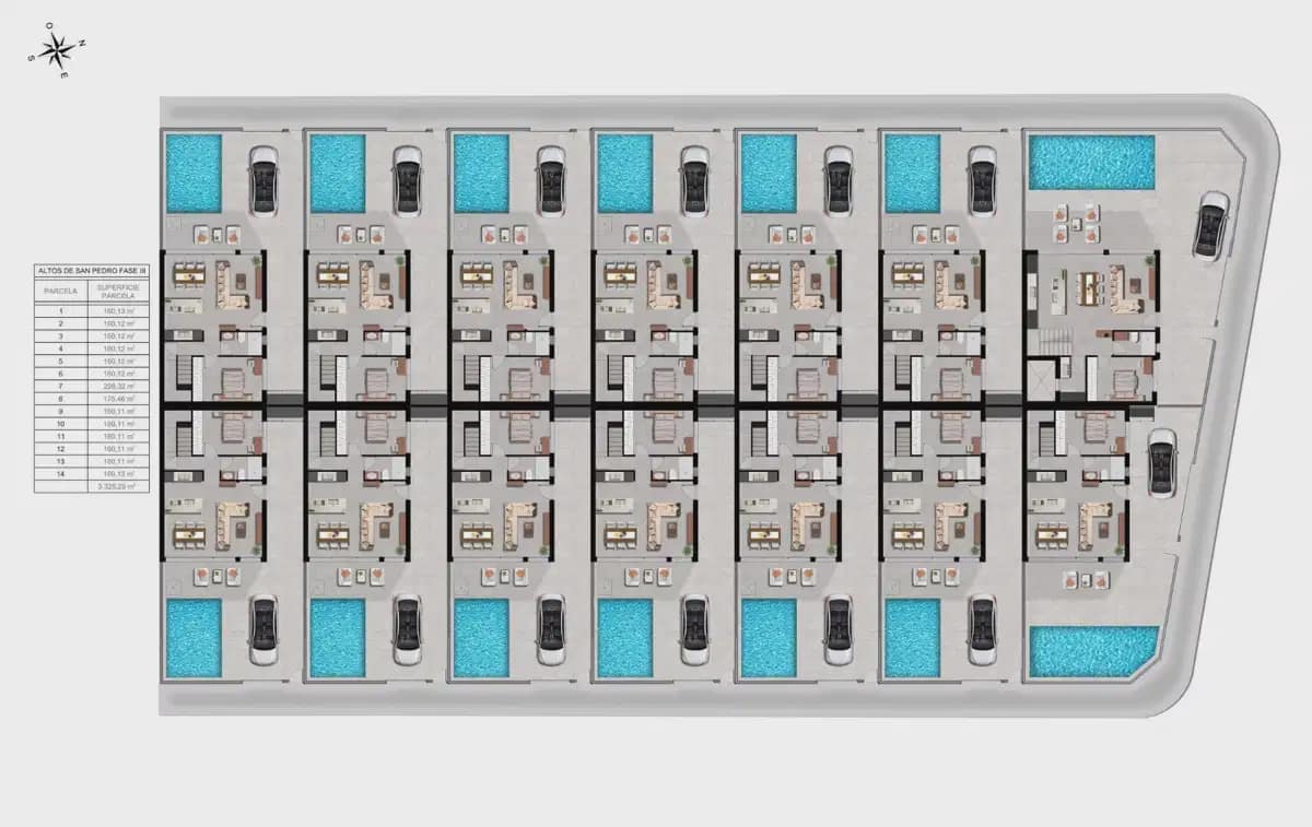 3 soverom Kjedet enebolig til salgs i San Pedro del Pinatar med svømmebasseng garasje - € 439 000 (Ref: 10062421)
