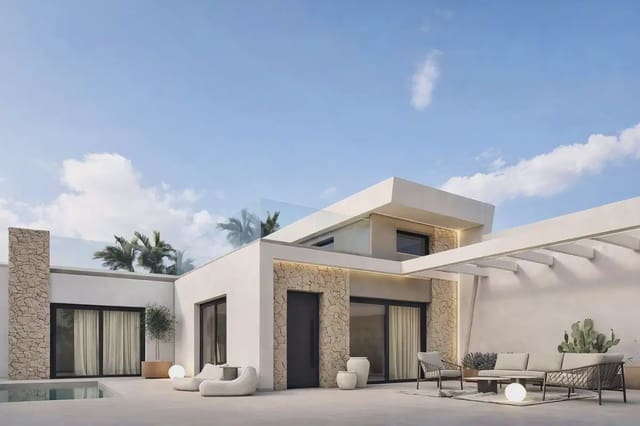 3 makuuhuone Huvila myytävänä paikassa Las Lomas de Rame - Bahía Bella, Los Alcázares mukana uima-altaan 
autotalli - 453 000 € (Ref: 10062424)
