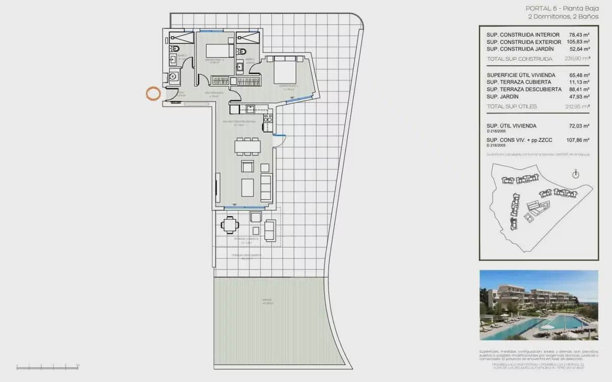 Apartamento de 2 habitaciones en Mijas en venta con piscina garaje - 480.000 € (Ref: 10062427)