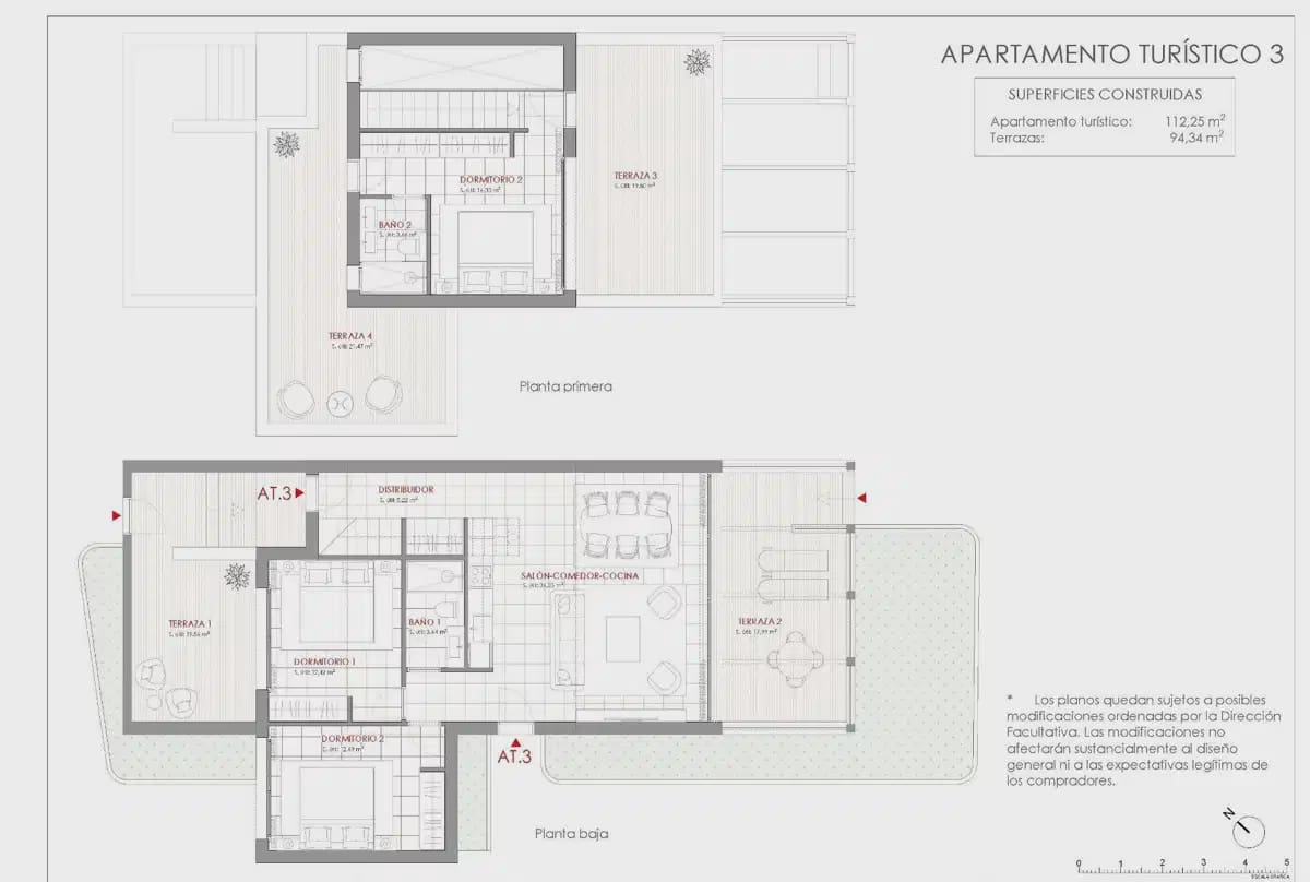 3 quarto Moradia Geminada para venda em La Manga Club com garagem - 450 000 € (Ref: 10062428)