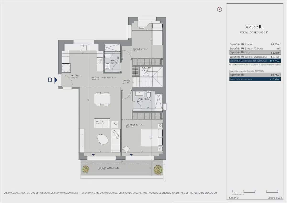 2 soverom Penthouse til salgs i Estepona med svømmebasseng garasje - € 336 000 (Ref: 10098650)